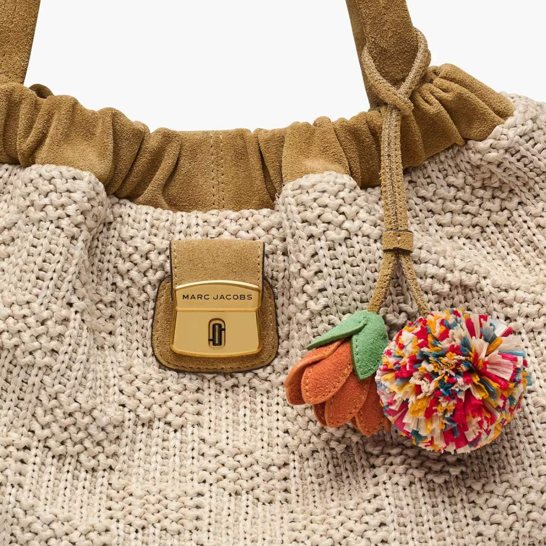 Marc Jacobs The Tote Summer Woven Christina Natural