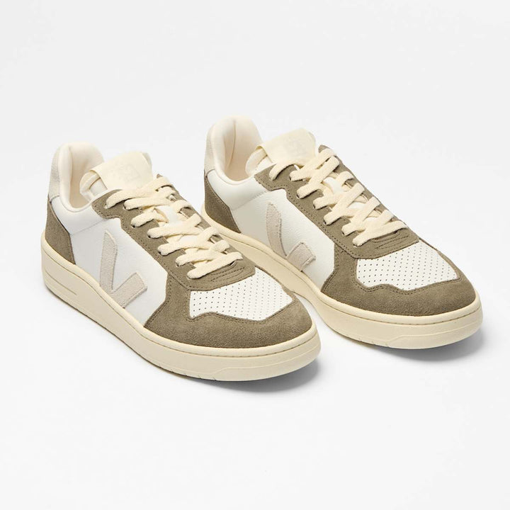 Veja V-82 Leather White Natural Kaki M