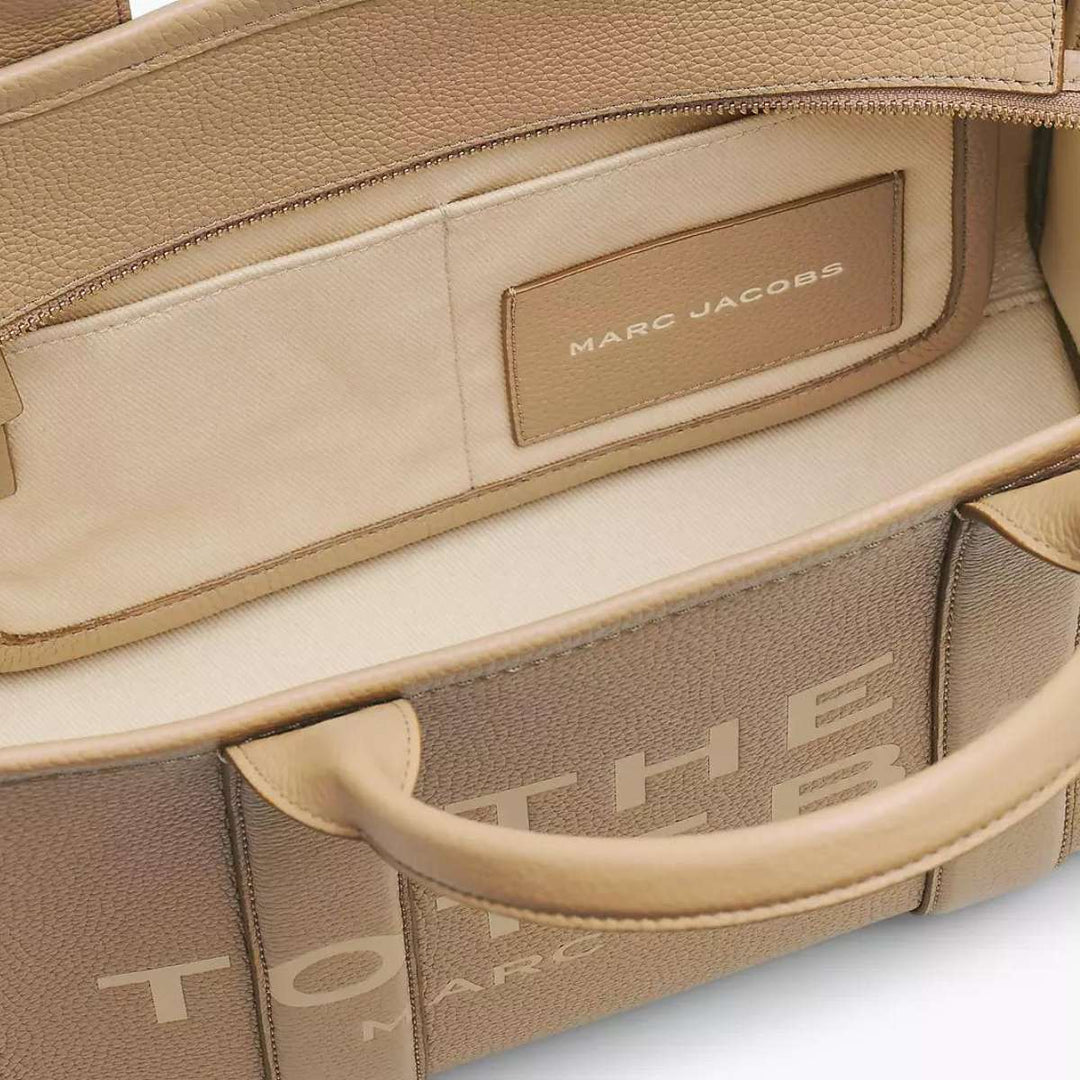 Marc Jacobs Leather Tote Bag Medium Camel