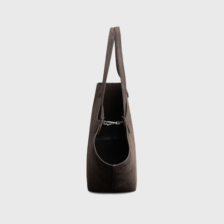Jim Rickey Maya Large Suede Truffle