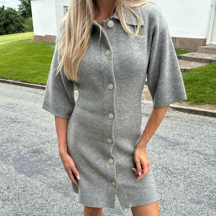 BYIC Oliviaic Knit Dress Grey