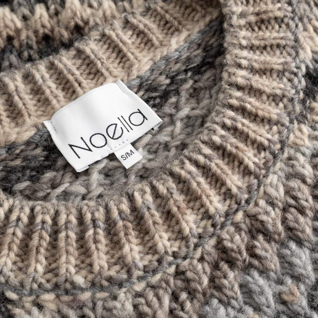 Noella Gio Knit Sweater Light Grey Mix
