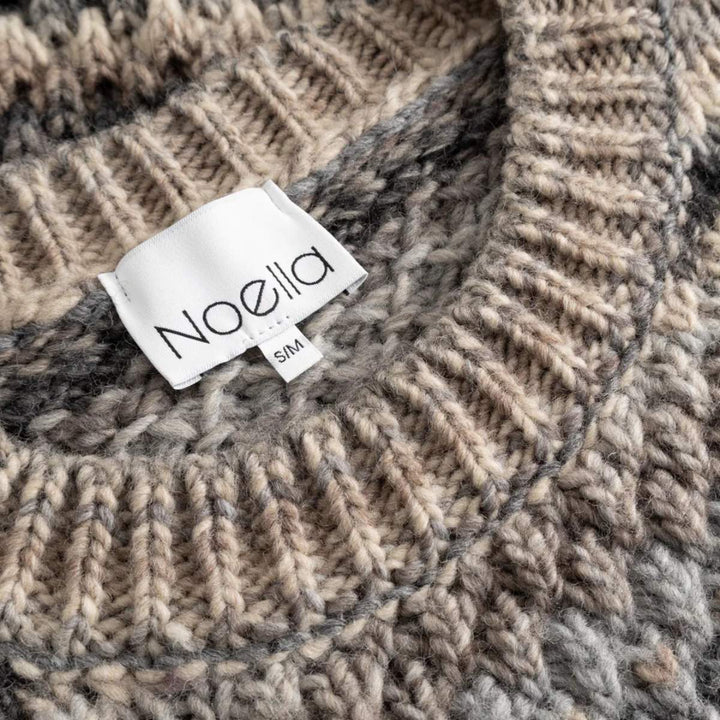 Noella Gio Knit Sweater Light Grey Mix