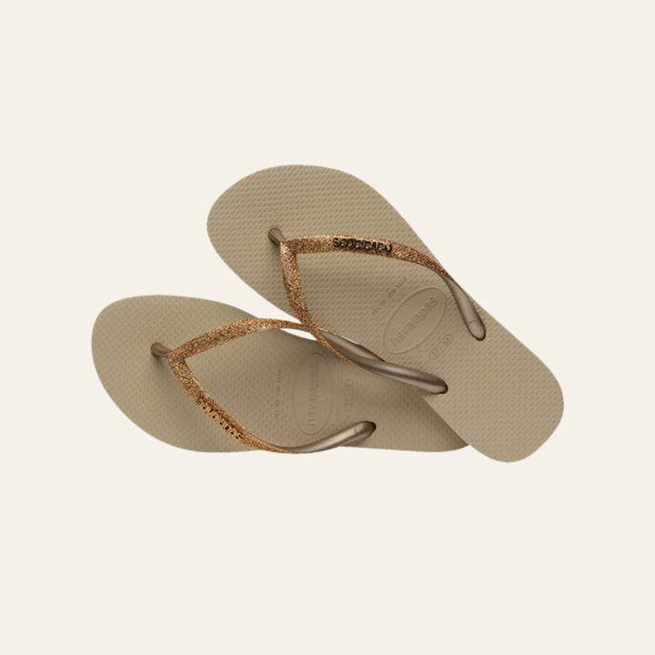 Havaianas Slim Glitter II Kids Golden Light