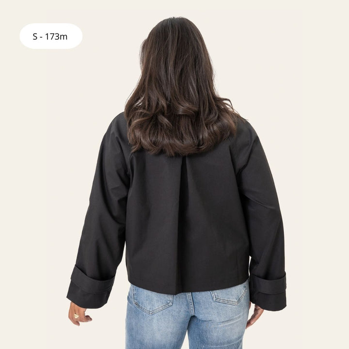 BYIC AvaIC Short Trenchcoat Black