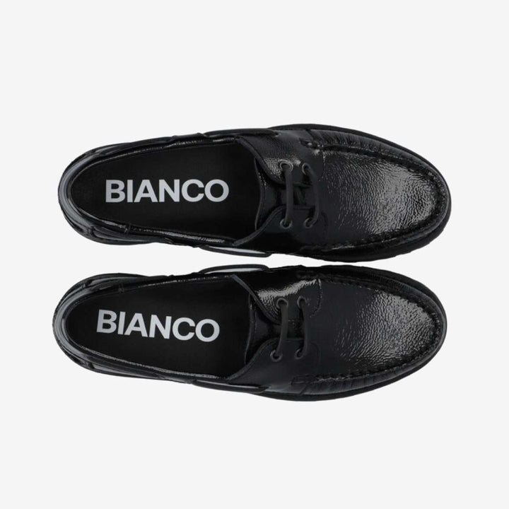 Bianco Biacapri Boat Shoe Nappalak Black W