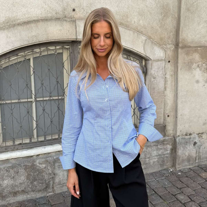 BYIC SiljeIC Shirt Blue White Checks