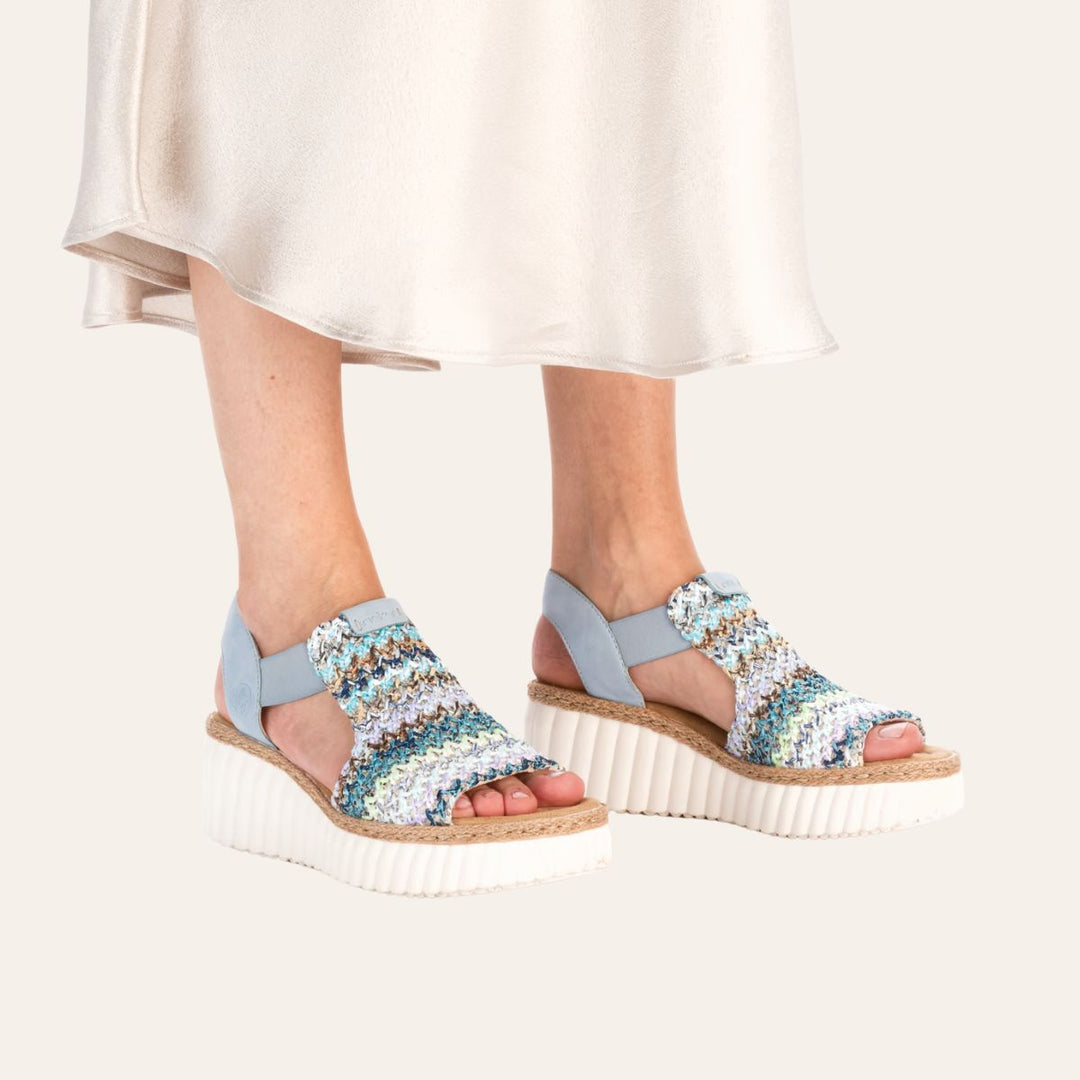 Rieker Kilehælsandal Multi W