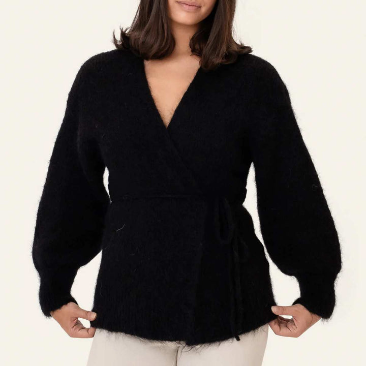 BYIC IdaIC Wrap Cardigan Svart