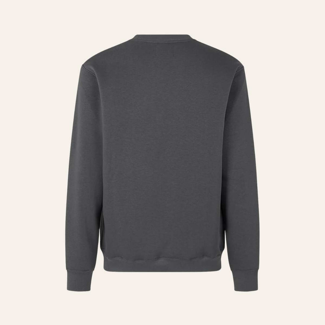 Mads Nørgaard Standard Crew Logo Sweat Asphalt