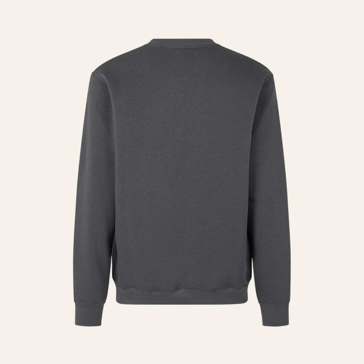 Mads Nørgaard Standard Crew Logo Sweat Asphalt