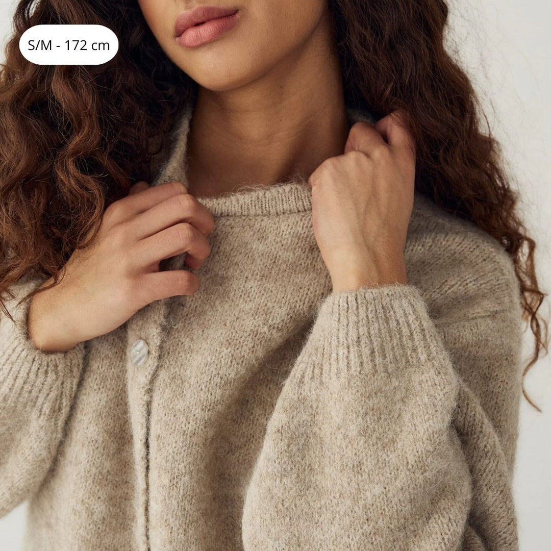 Noella Mata Knit Cardigan Sand