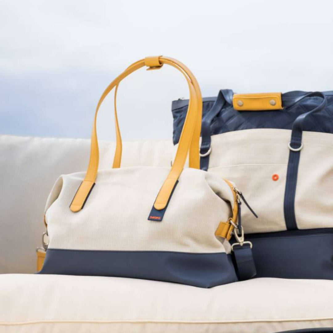 SWIMS 24H Knit m/Skulderreim Navy/Sand