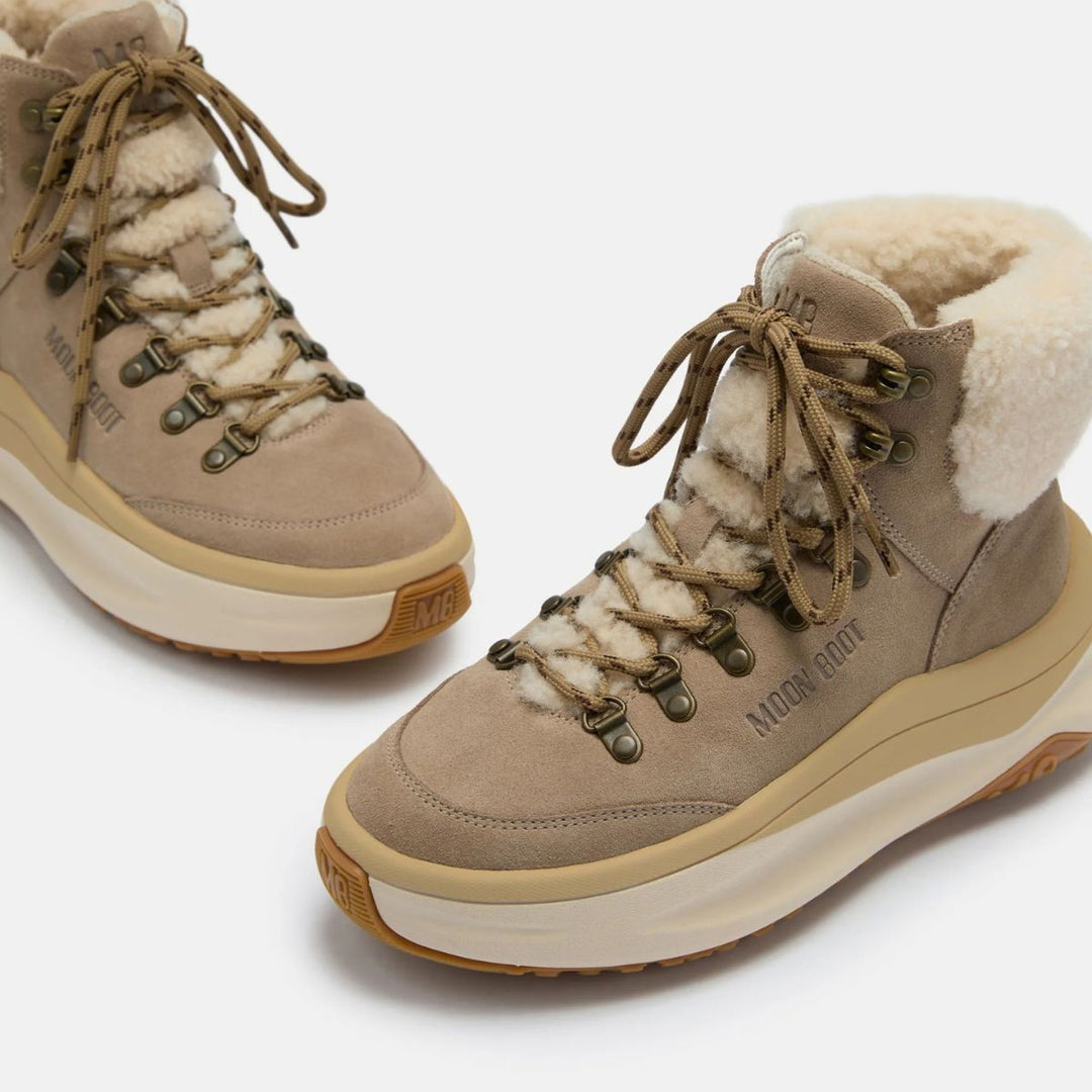 Moon Boot Moon247 City Mid Shearling Sand