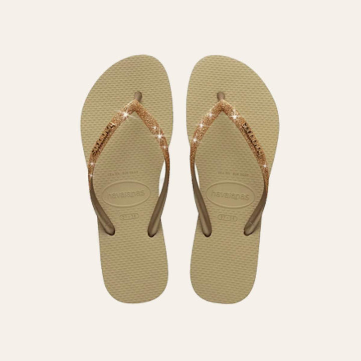Havaianas Slim Glitter II Kids Golden Light