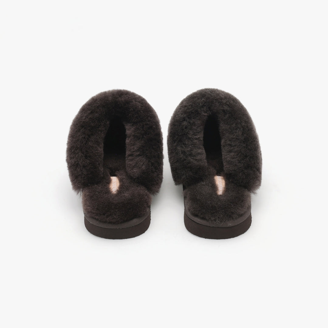 Roberto Rosso Sheepskin Slipper Coffee