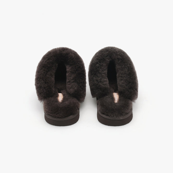 Roberto Rosso Sheepskin Slipper Coffee