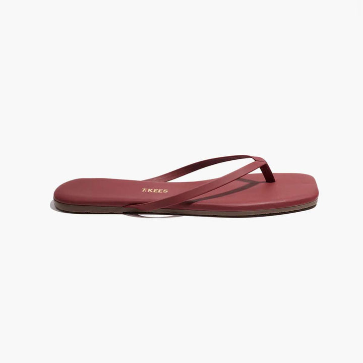 TKEES Square Toe Lily Burgundy W