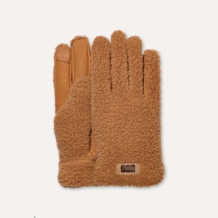 UGG Fluff Glove Chestnut M