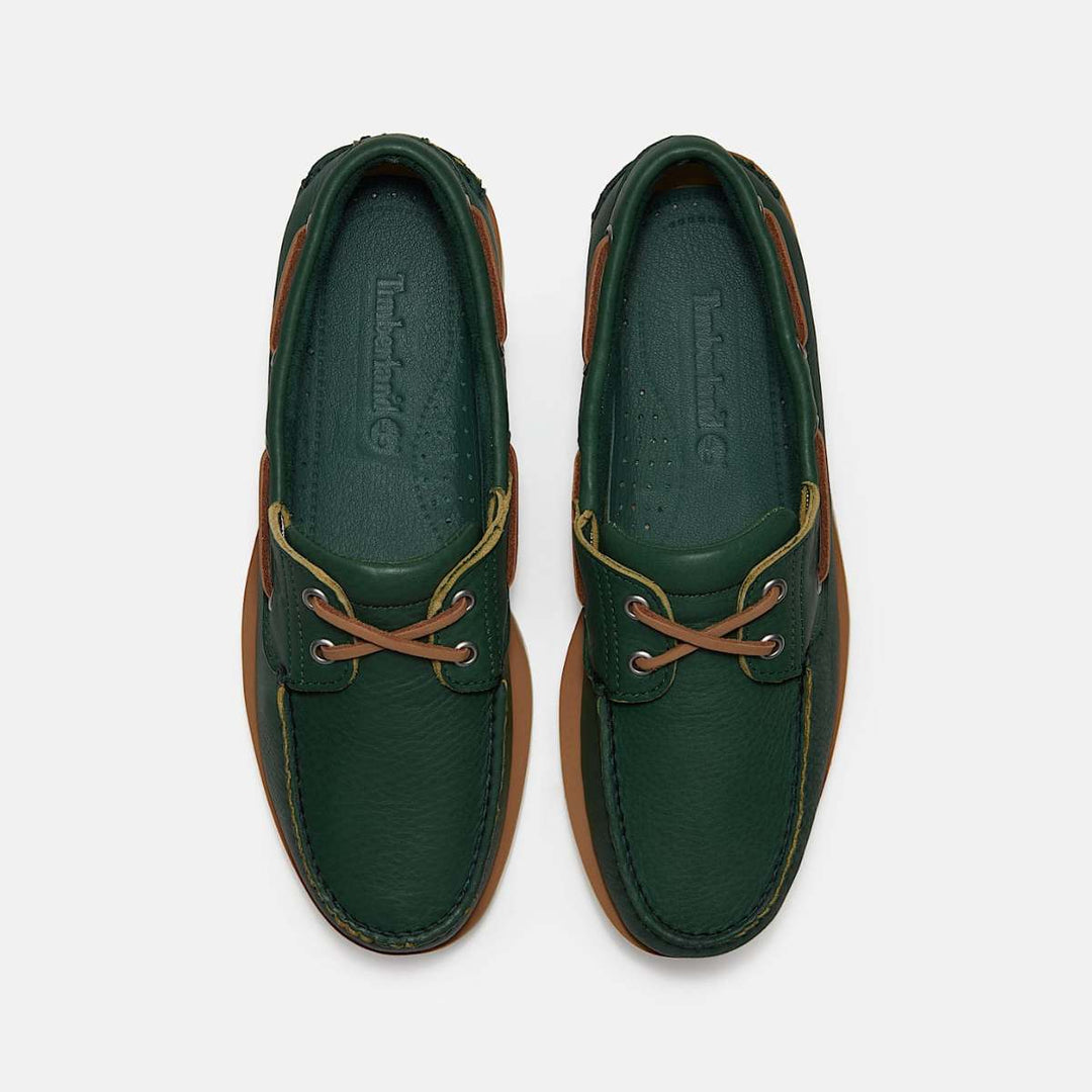 Timberland Classic Boat Shoe Medium Green Full Grain M