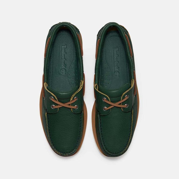 Timberland Classic Boat Shoe Medium Green Full Grain M