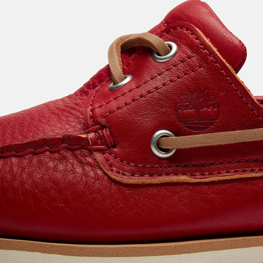 Timberland Classic Boat Shoe Medium Red Full Grain M