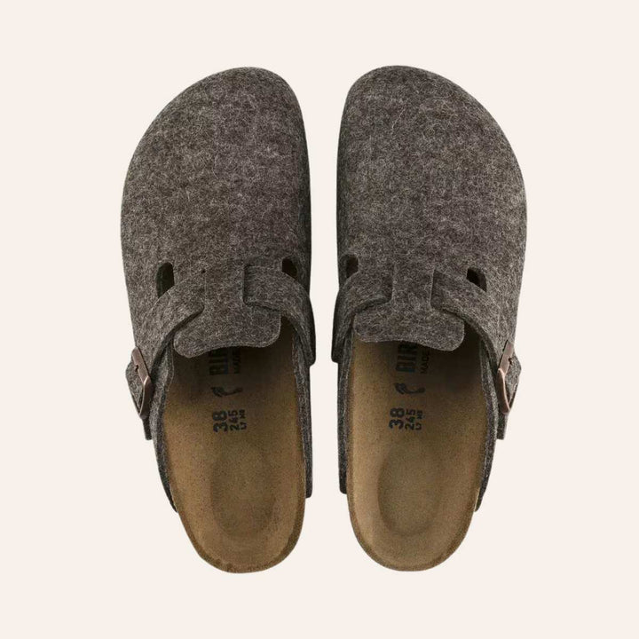 Birkenstock Tøfler Smal Boston Cocoa W
