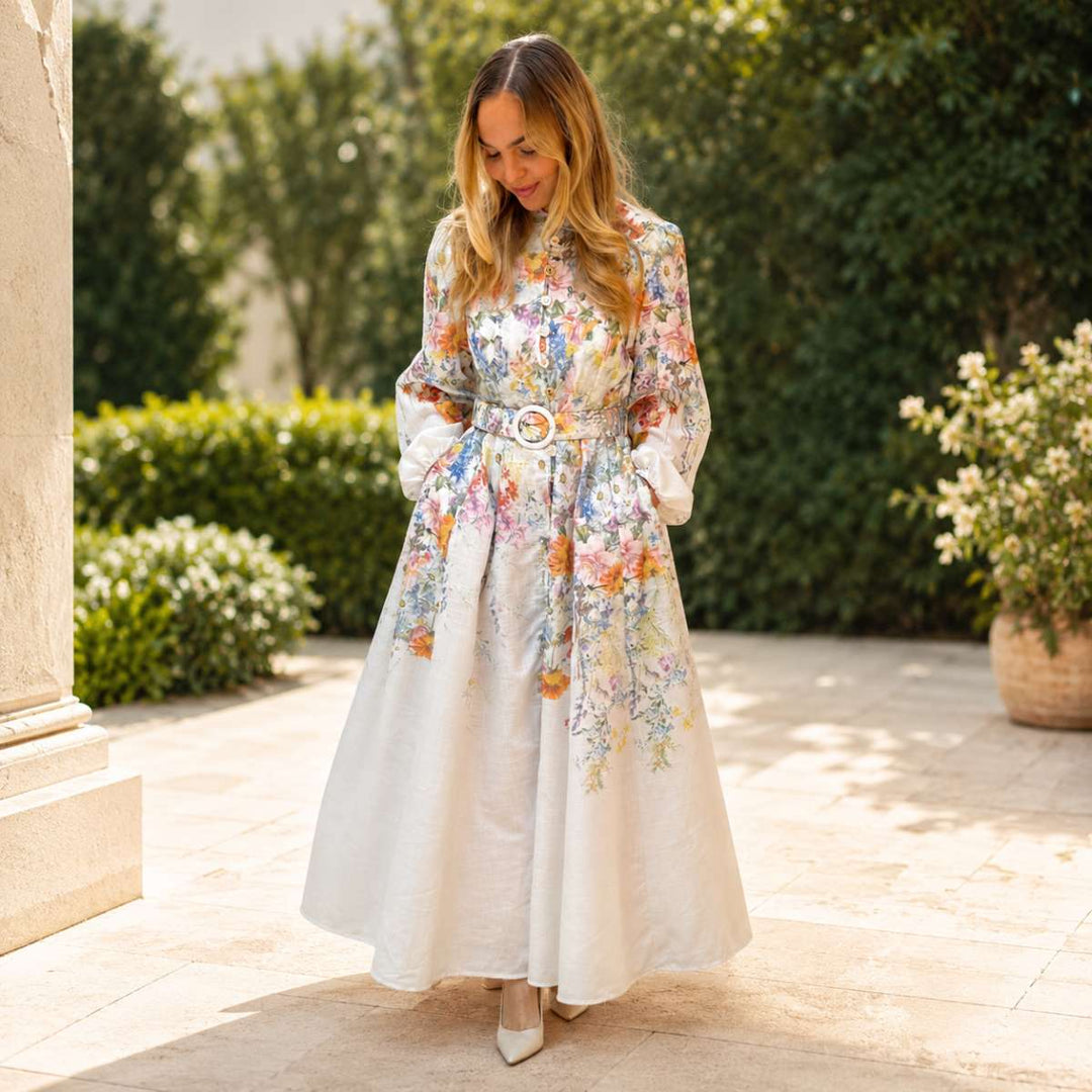 From Paris With Love Lucy Maxi Dress Beige