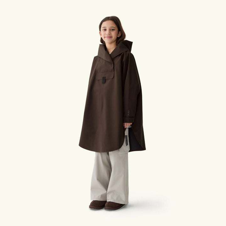 BLÆST Bergen Mini Poncho Java
