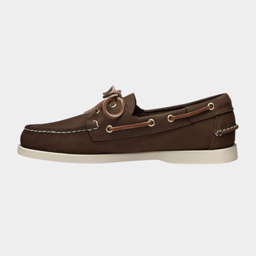 Sebago Docksides Portland Nubuck Dark Brown M