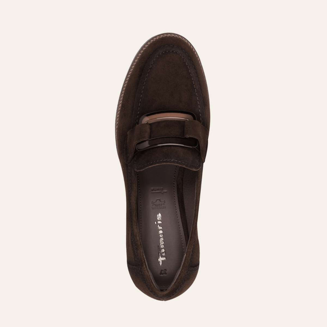 Tamaris Leather Slipper Brown W