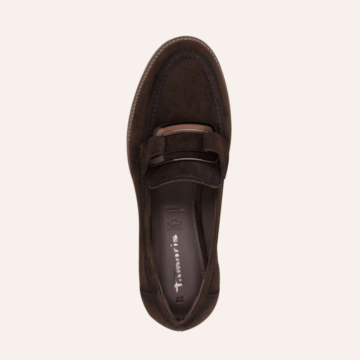 Tamaris Leather Slipper Brown W