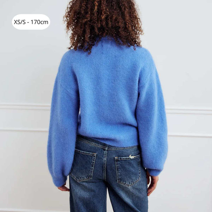 Noella Kae Knit Cardigan Dove Blue
