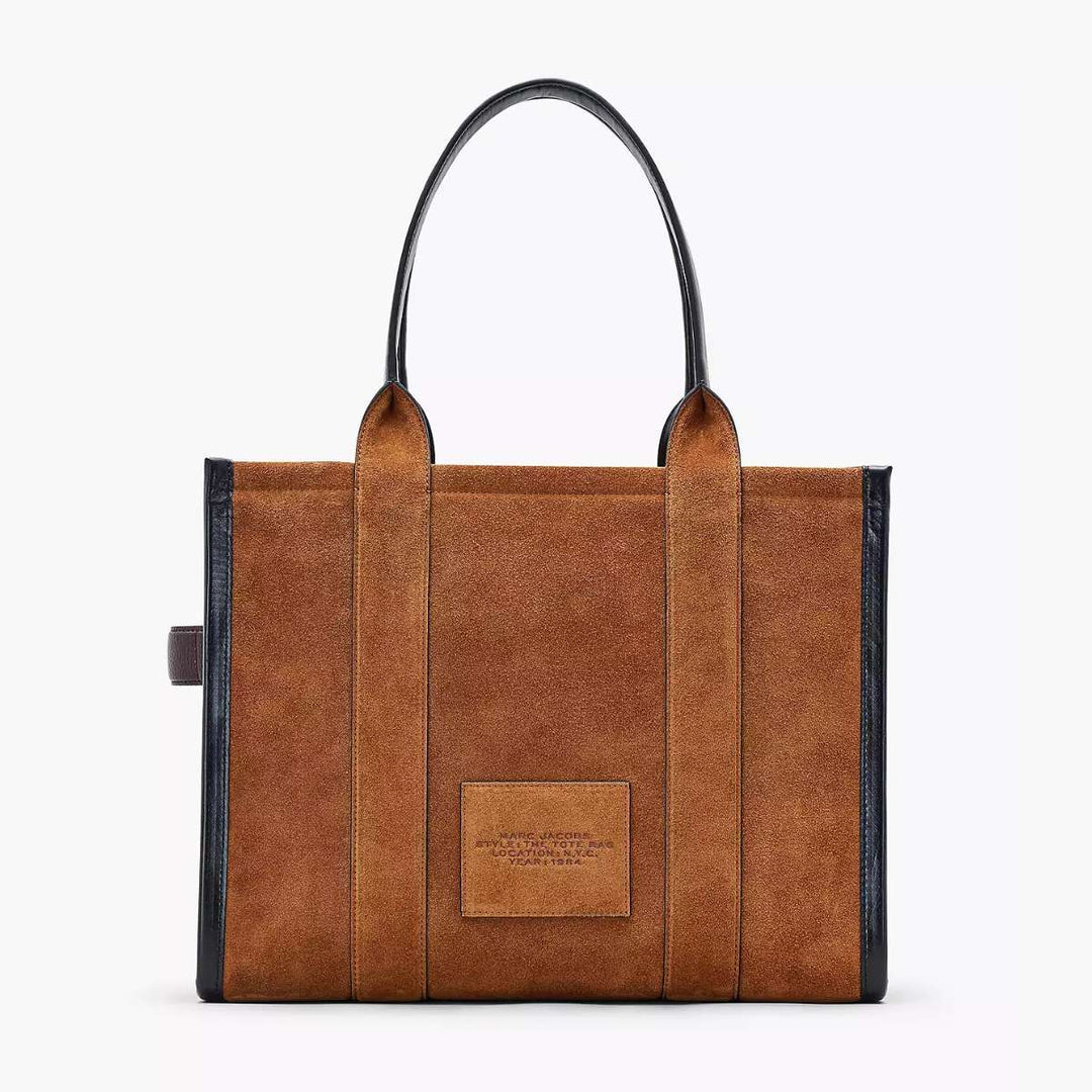 Marc Jacobs The Large Tote Suede Leather Blocked Copper