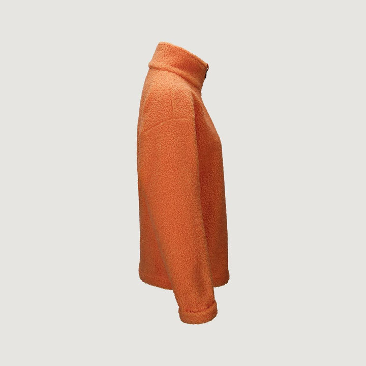 Monel Annie Teddy Fleece Half Zip Orange