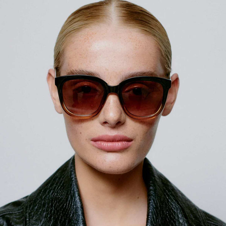 A. Kjærbede Billy Solbrille Black Brown Transparent
