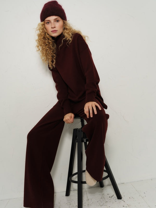 ELLA & IL Silje Chunky Hat Oxblood W