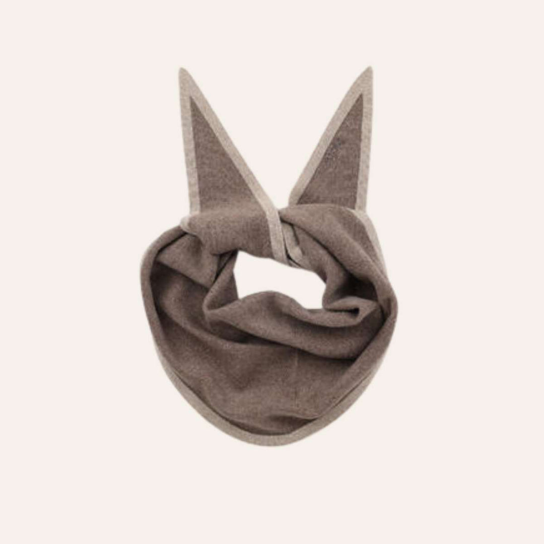 NOHR Duo Triangel Skjerf Dk Brown