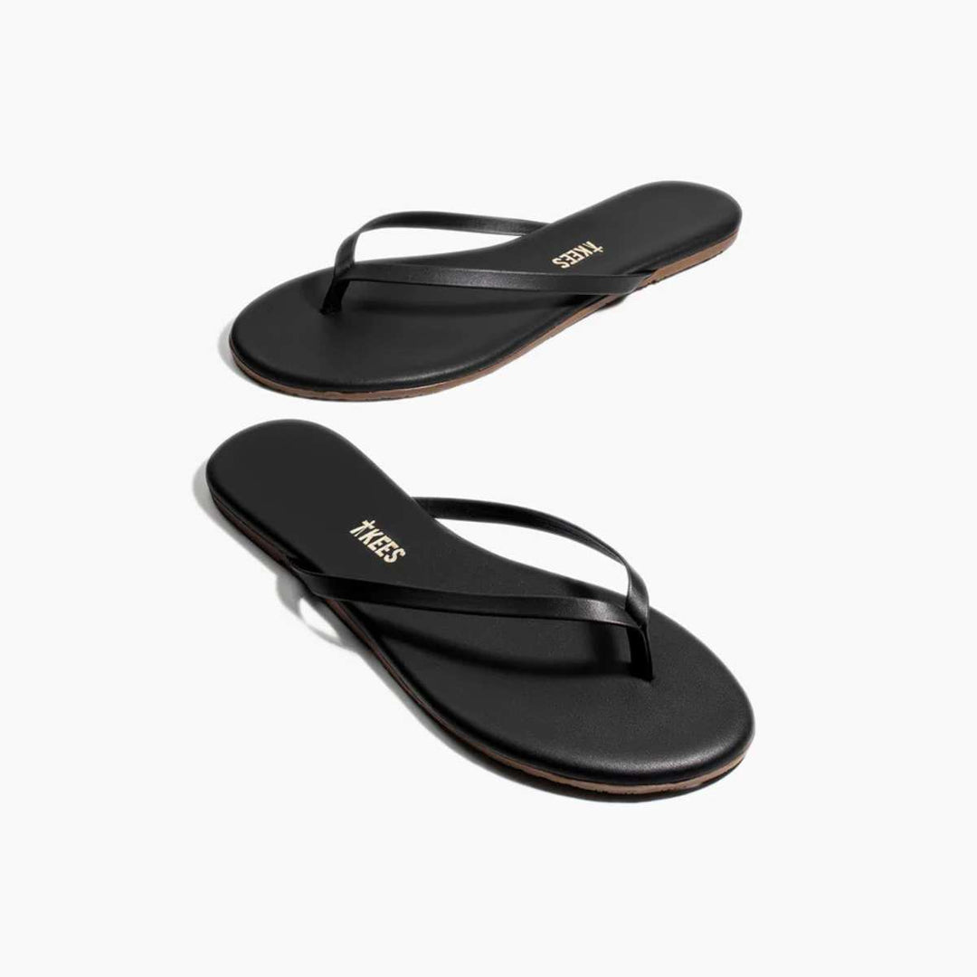 TKEES Liners Flip Flops Sable Black