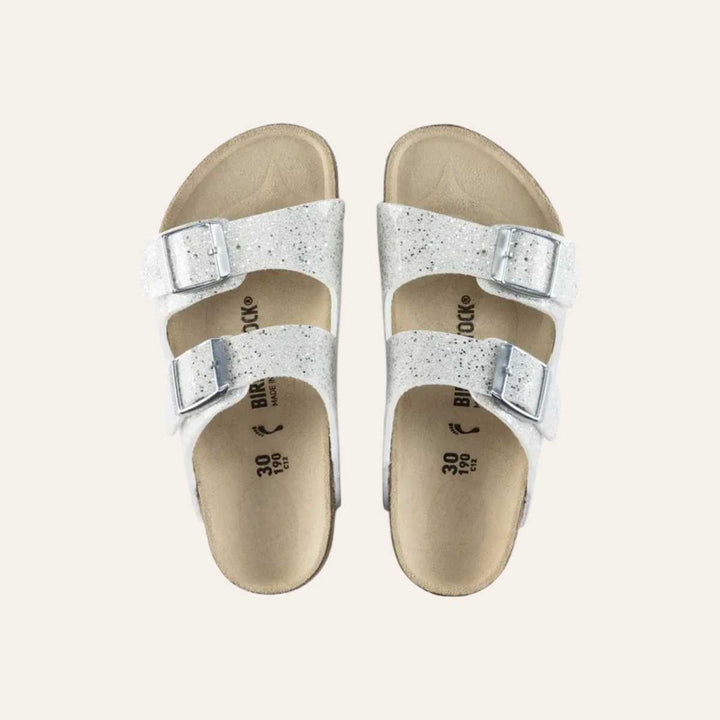 Birkenstock Arizona Kids Cosmic Sparkle White