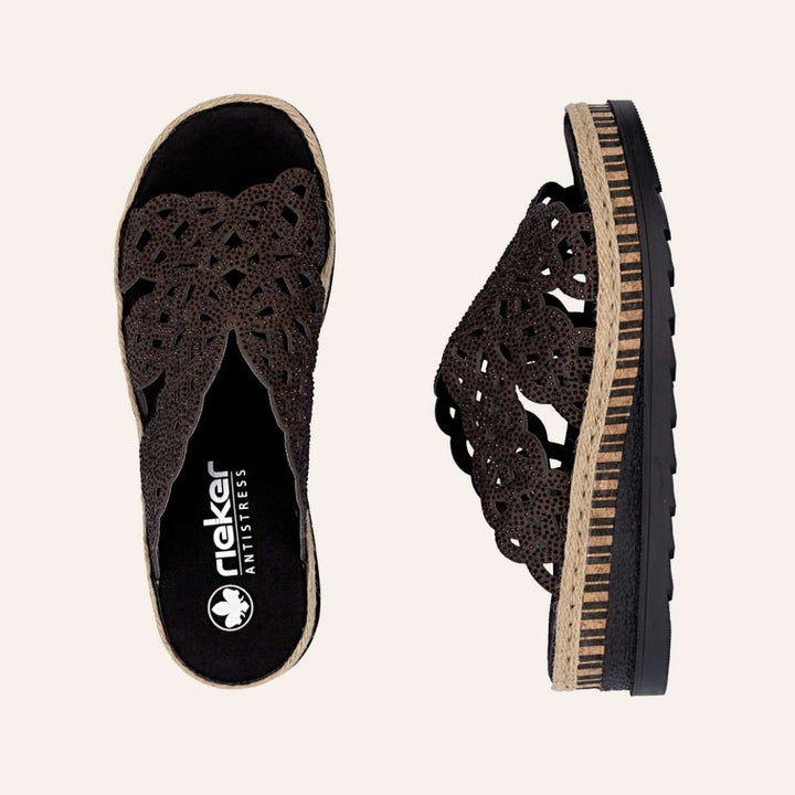 Rieker Slip-in Sandal Sherry W