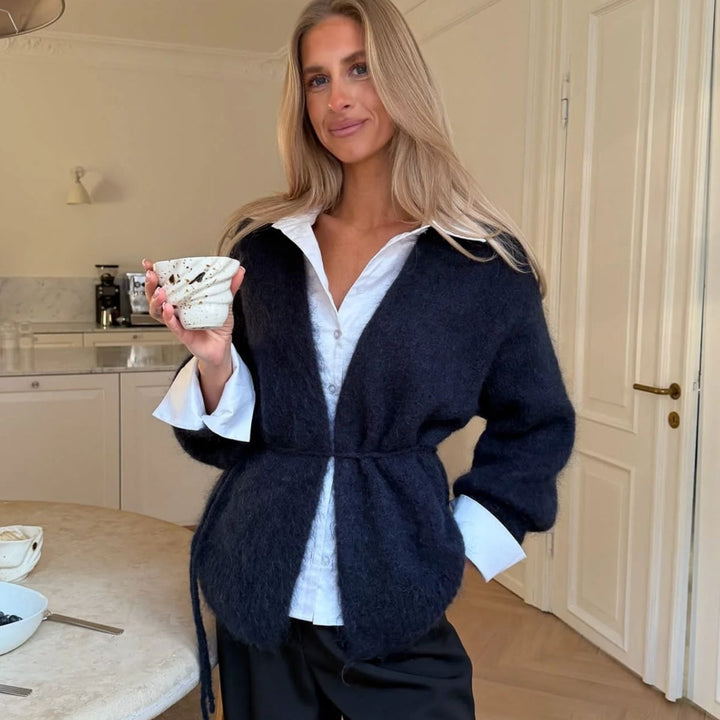 BYIC IdaIC Wrap Cardigan Navy