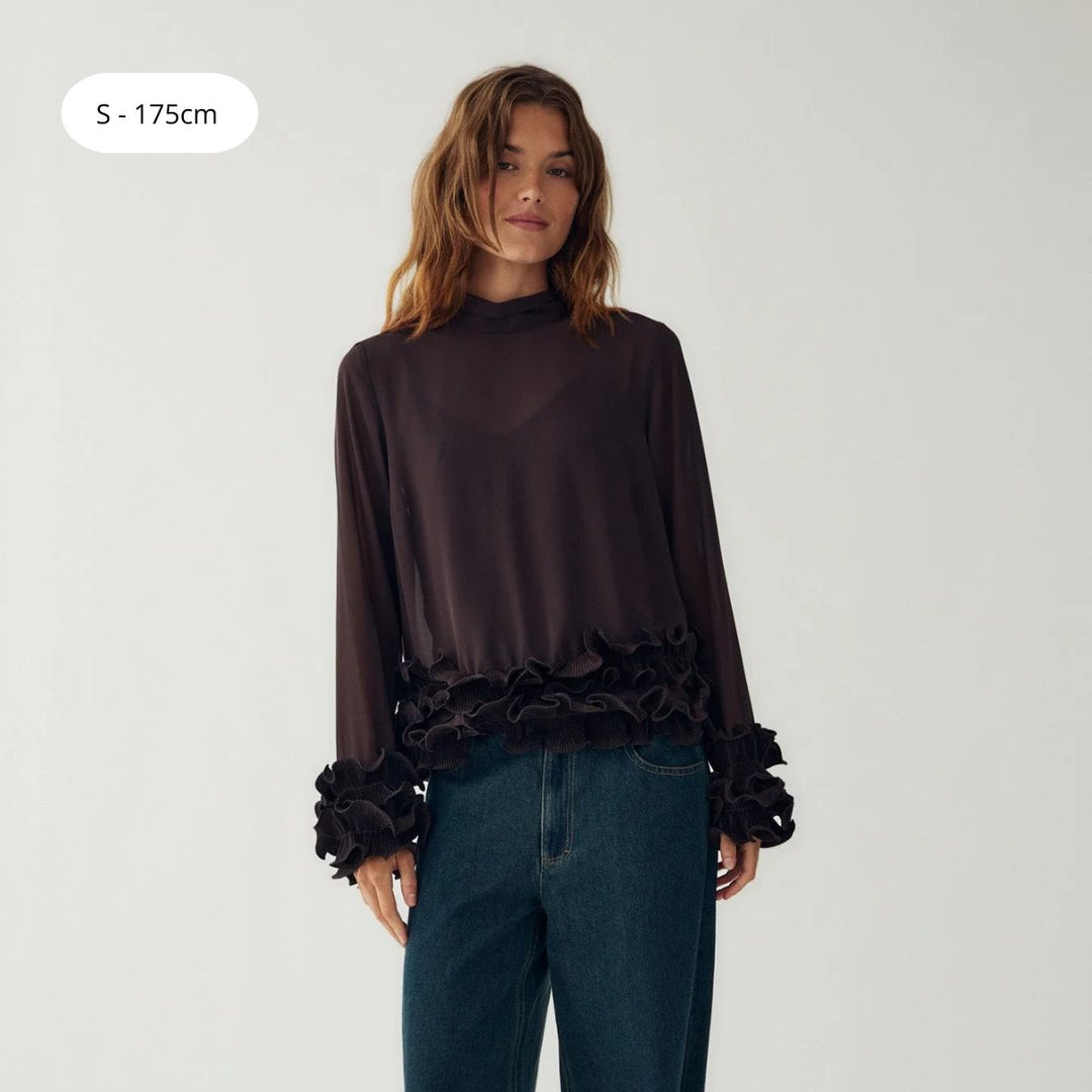 Noella Latanietta Blouse Chocolate