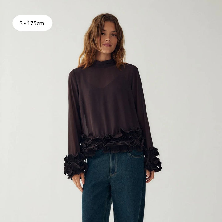 Noella Latanietta Blouse Chocolate