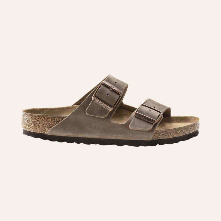 Birkenstock Arizona Narrow Oiled Leather Tobacco Brown W
