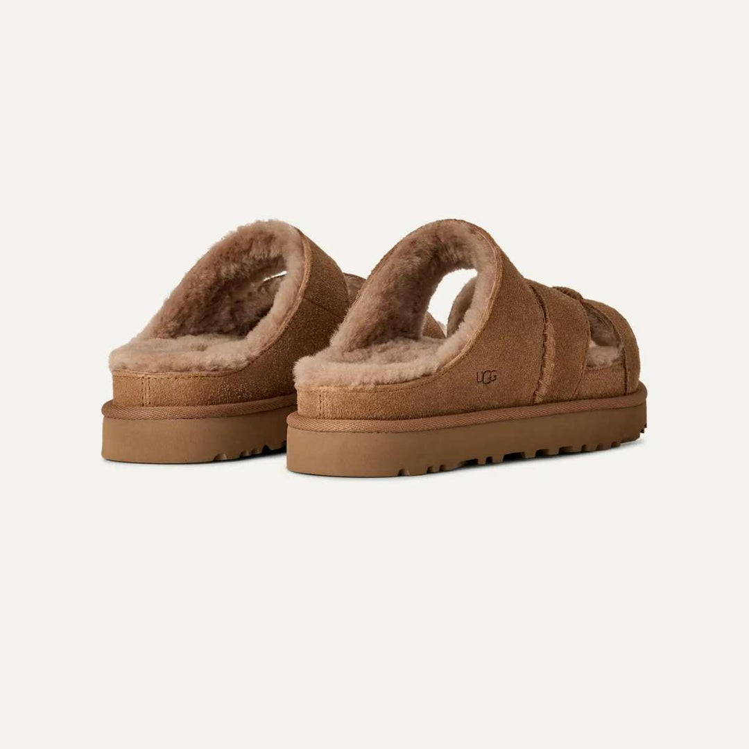 UGG Greenport Cross Strap Slide Chestnut W