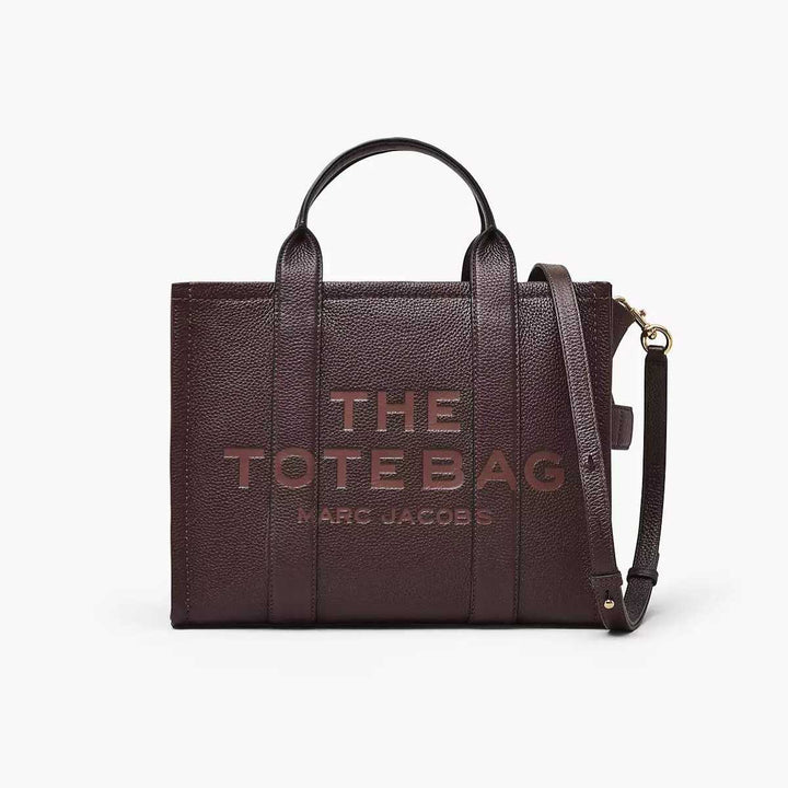 Marc Jacobs Leather Tote Bag Medium Tote Ganache