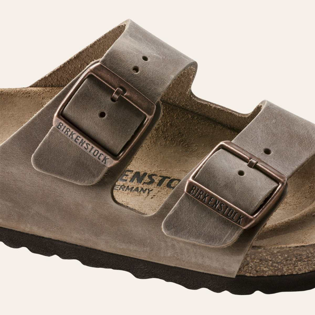 Birkenstock Arizona Narrow Oiled Leather Tobacco Brown W