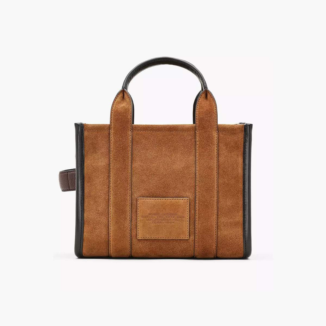 Marc Jacobs The Small Tote Suede Leather Blocked Copper