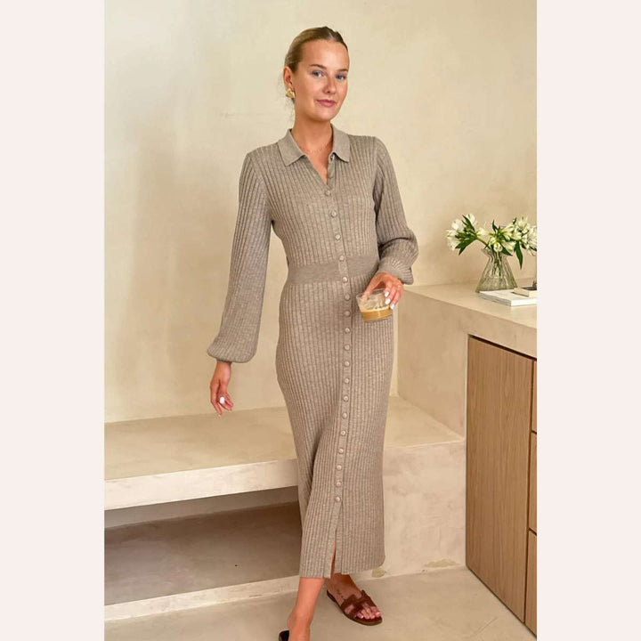 BYIC OdetteIC Long Dress Light Brown